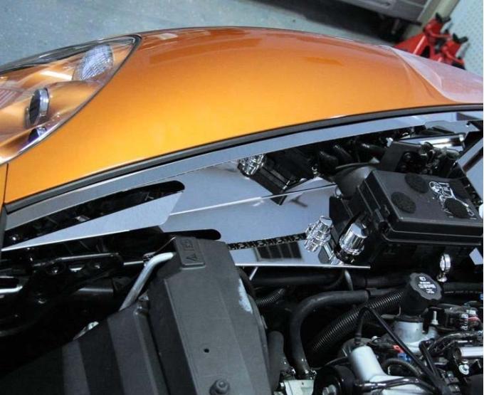 American Car Craft 2005-2013 C6/GS Corvette - Inner Fender Liner Component 8Pc, Polished Stainless Steel 043021