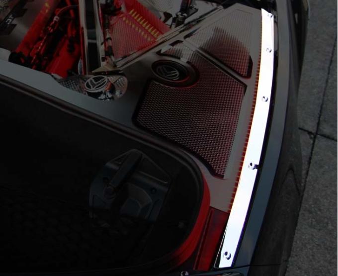 American Car Craft 2020-2024 C8 Corvette Coupe - Illuminated Fender Cap Covers 2Pc, Polished Finish, Choose LED Color 883035