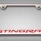 American Car Craft 2014-2019 C7 Corvette - License Plate Frame STINGRAY Lettering, Stainless Steel, Choose Vinyl or LED Color 052032