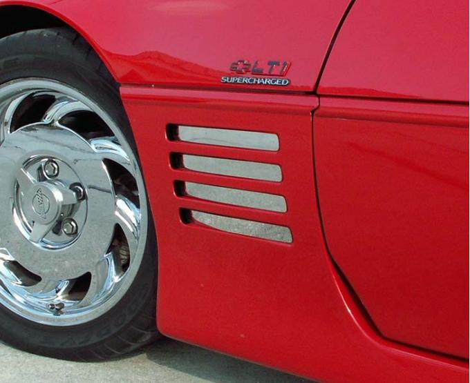 American Car Craft 1991-1994 C4 Corvette - Vent Spears 8Pc, Polished Finish 022001