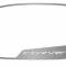 American Car Craft 2005-2013 C6 Corvette - CORVETTE Style Side View Mirror Trim 2Pc [Standard], Brushed Stainless 042086