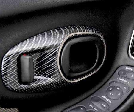 American Car Craft 1997-2004 C5/Z06 Corvette - Door Handle Bezel Trim 2Pc, Brushed Stainless Steel 031038