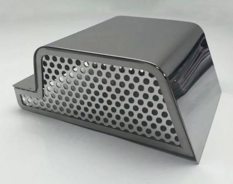 American Car Craft 2014-2019 Corvette Stingray C7/Z51/Z06 - ABS Brake Cover, Perforated Polished Stainless Steel 053084