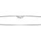 American Car Craft 1997-2004 C5/Z06 Corvette - Rear View Mirror Trim with Crossed Flags Auto-Dim, Brushed Stainless 031043