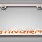 American Car Craft 2014-2019 C7 Corvette - License Plate Frame STINGRAY Lettering, Stainless Steel, Choose Vinyl or LED Color 052032