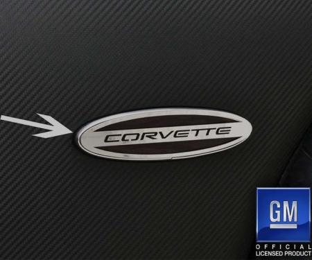 American Car Craft 1997-2004 C5/Z06 Corvette - Side Marker Trim Rear with Corvette Script 2Pc, Polished Stainless Steel 032051