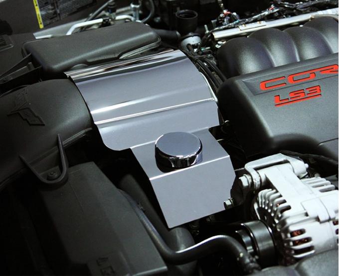 American Car Craft 2008-2013 C6/GS Corvette - Throttle Body Cover, Polished Stainless Steel 043049
