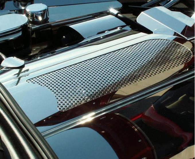 American Car Craft 2005-2013 C6/GS/Z06 Corvette - Perforated Plenum Cover, Polished Stainless Steel 043025