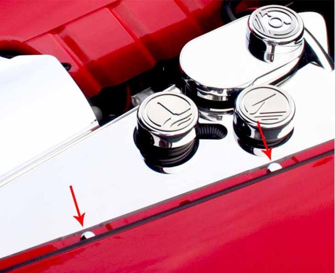 American Car Craft 2005-2013 C6 Corvette - Chrome Button Screw Cover 60Pc Kit, Classic Chrome 041030