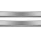American Car Craft 1968-1977 C3 Corvette Door Sill Plates Polished with Brushed Inserts Deluxe 2pc, Polished Base with Brushed Accent Plate 011002
