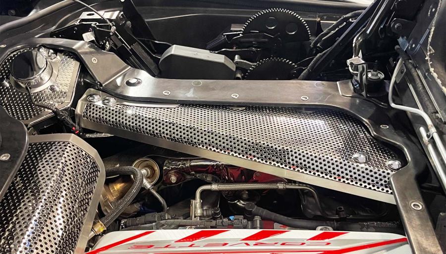 American Car Craft HTC C8 Corvette Header Guard and Crossmember Covers ...