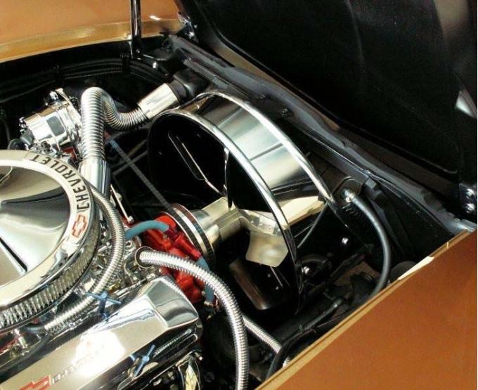 American Car Craft 1972 C3 Corvette - Stock Engine Fan Shroud Cover, Polished Finish 013001