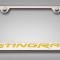 American Car Craft 2014-2019 C7 Corvette - License Plate Frame STINGRAY Lettering, Stainless Steel, Choose Vinyl or LED Color 052032