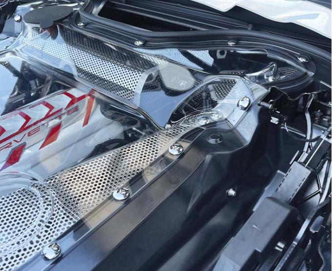 American Car Craft HTC C8 Corvette Dress-up Engine Bolt Cover Kit, Triple Plated Chrome 883217