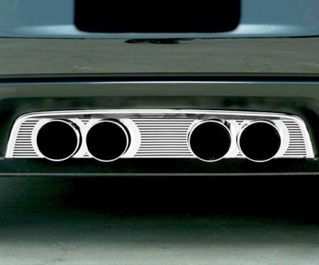 American Car Craft 2005-2013 C6 Corvette - Billet Style Exhaust Filler Panel for NPP Exhaust, Polished Stainless Steel 042127