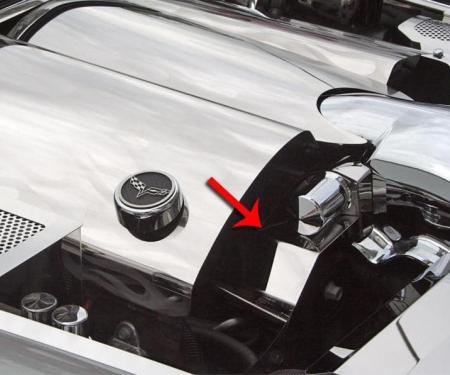 American Car Craft 2005-2007 C6 Corvette - Belt Tension Cover [Stand Alone], Polished Stainless Steel 043108