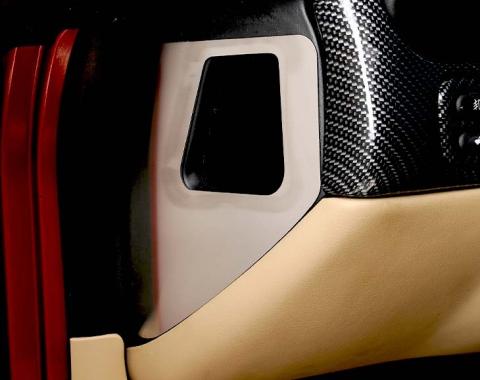 American Car Craft 1997-2004 C5/Z06 Corvette - Door Air Vent Cover Driver Side, Brushed Stainless Steel 031028