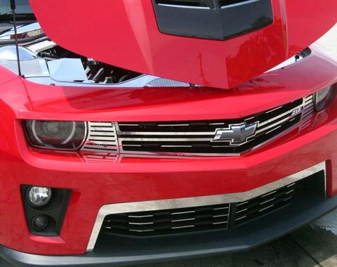 American Car Craft 2012-2013 Camaro ZL1 - Front Upper Valance Trim, Polished Stainless Steel 102075