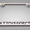 American Car Craft 2014-2019 C7 Corvette - License Plate Frame STINGRAY Lettering, Stainless Steel, Choose Vinyl or LED Color 052032