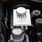 American Car Craft 2014-2019 C7 Corvette Master Cylinder Cover Manual Polished Stainless with Brushed Ribbed Top Plate Corvette Flag Style, Choose Color 053124
