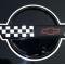 American Car Craft 1984-1990 C4 Corvette Emblem Trim 2Pc, Polished Finish 022005