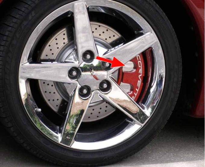 American Car Craft 2005-2013 C6 Corvette - Brake Pad Covers 4Pc, Polished Stainless Steel 042046