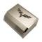 American Car Craft 2005-2013 C6 Corvette - Deluxe Fuse Box Cover with Crossed Flags Emblem, Stainless Steel, Choose Color 043116