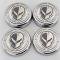 American Car Craft 2020-2024 C8 Corvette Coupe - Cap Cover Set 4pc Carbon Fiber Inserts with Stainless Jake Skull Logo, Choose Finish/Color 883059