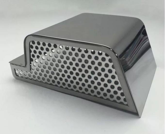 American Car Craft 2014-2019 Corvette Stingray C7/Z51/Z06 - ABS Brake Cover, Perforated Polished Stainless Steel 053084