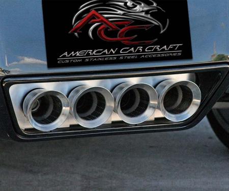 American Car Craft 2014-2019 C7/Z51/Stingray/Z06/ZR1 Corvette - Exhaust Filler Panel Polished, NPP VERSION Exhaust 052051
