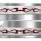 American Car Craft 2010-2015 Camaro SS - Fuel Rail Covers Tribal Flame Style 2Pc, Polished Stainless Steel 103010