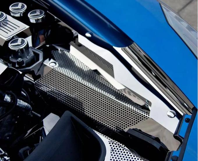 Corvette Cover Vacuum Pump Actuator No Cap Polished Stainless Steel 14