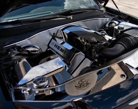 American Car Craft 2011-2013 Dodge Charger/Chrysler 300 SRT8/5.7- Stand Alone Fuse Box Cover, Polished Stainless Steel 333022