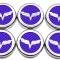 American Car Craft 2005-2013 C6 Corvette - Crossed Flag Fluid Cap Covers 6Pc Manual Transmission, Choose Color 043083
