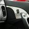 American Car Craft 2005-2013 C6 Corvette - Door Lock Trim Plate 2Pc with option button, Brushed Stainless 041021