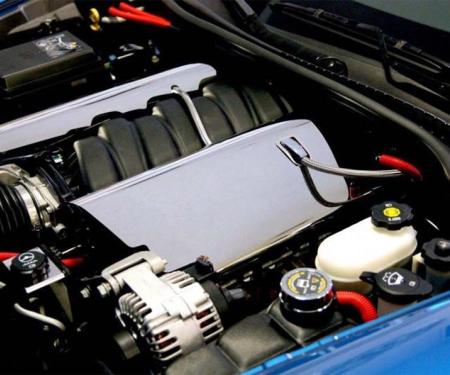 American Car Craft 2008-2013 C6/GS Corvette - Fuel Rail Replacement Covers Dry Sump equip 2Pc, Polished Stainless Steel 043119