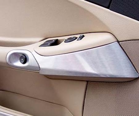American Car Craft 2005-2013 C6 Corvette - Door Knee Guard 2Pc, Brushed Stainless Steel 041024