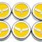 American Car Craft 2005-2013 C6 Corvette - Crossed Flag Fluid Cap Covers 6Pc Manual Transmission, Choose Color 043083