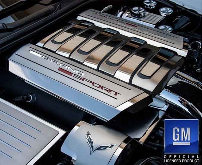 American Car Craft 2014-2019 Grand Sport C7 Corvette - Fuel Rail Covers Grand Sport Style 2Pc, Stainless Steel 053119