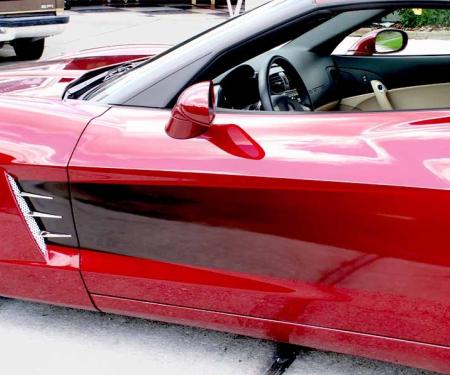 American Car Craft 2005-2013 C6 Corvette - Side Graphic Sport Fade, Premium Vinyl Graphic 042028