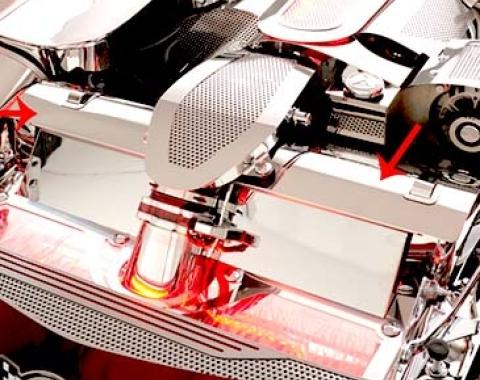 American Car Craft 1997-2004 C5/Z06 Corvette - Radiator Cover, Polished Stainless Steel 033057