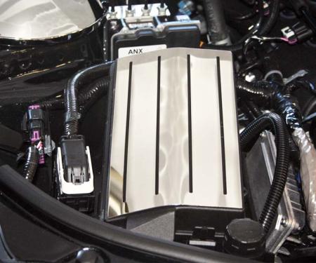 American Car Craft 2010-2015 Camaro - Fuse Box Top Plate [Stand Alone], Polished Stainless Steel 103050