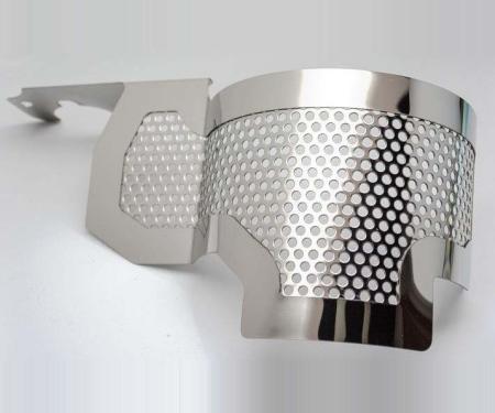 American Car Craft 2015-2019 C7 Z06 Corvette - Alternator Cover, Stainless Steel (Perforated) 053081