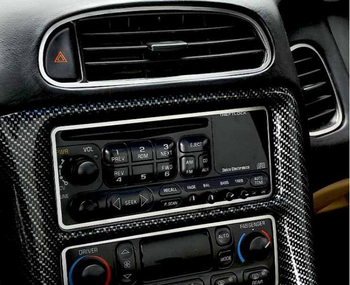 American Car Craft 1997-2004 C5/Z06 Corvette - Dash Trim Kit 6Pc, Polished Stainless Steel 031032