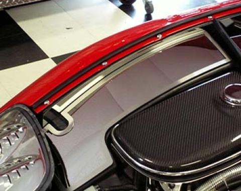 American Car Craft 1997-2004 C5/Z06 Corvette - Inner Fender Accent Plates, Polished Stainless Steel 033025