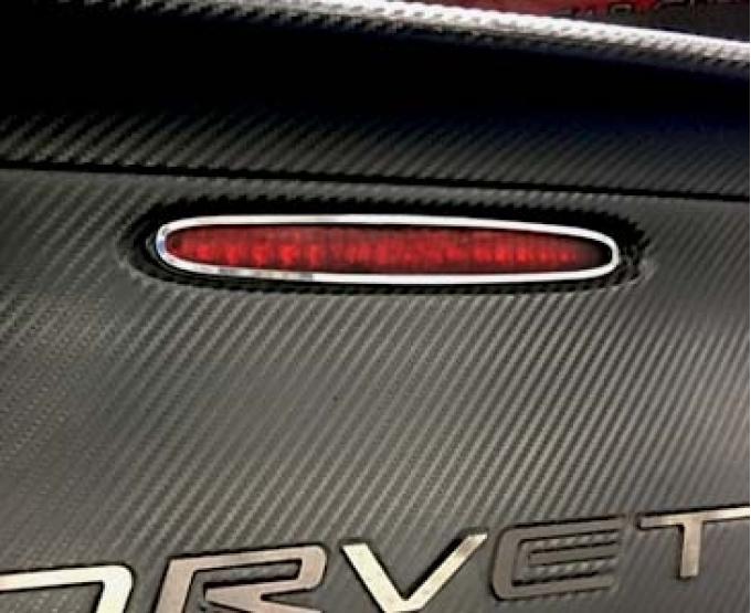 American Car Craft 1997-2004 C5 Corvette - 5th Brake Light Trim 1Pc, Polished Stainless Steel 032043