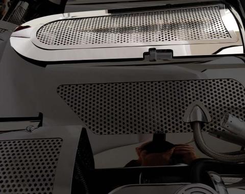 American Car Craft 1997-2004 C5/Z06 Corvette - Plenum Cover Low Profile, Perforated Stainless Steel 033030