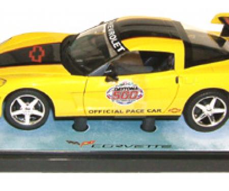 Corvette 2005 Daytona 500 Yellow with Black Coupe 1/24 Diecast