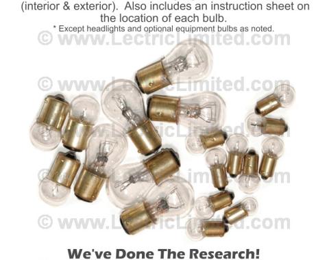 Lectric Limited 1961-1962 Chevrolet Corvette Light Bulb Set VLK6162