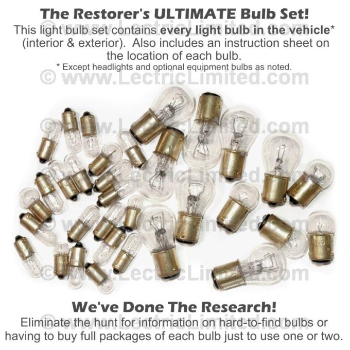 Lectric Limited 1964 Chevrolet Corvette Light Bulb Set VLK6400